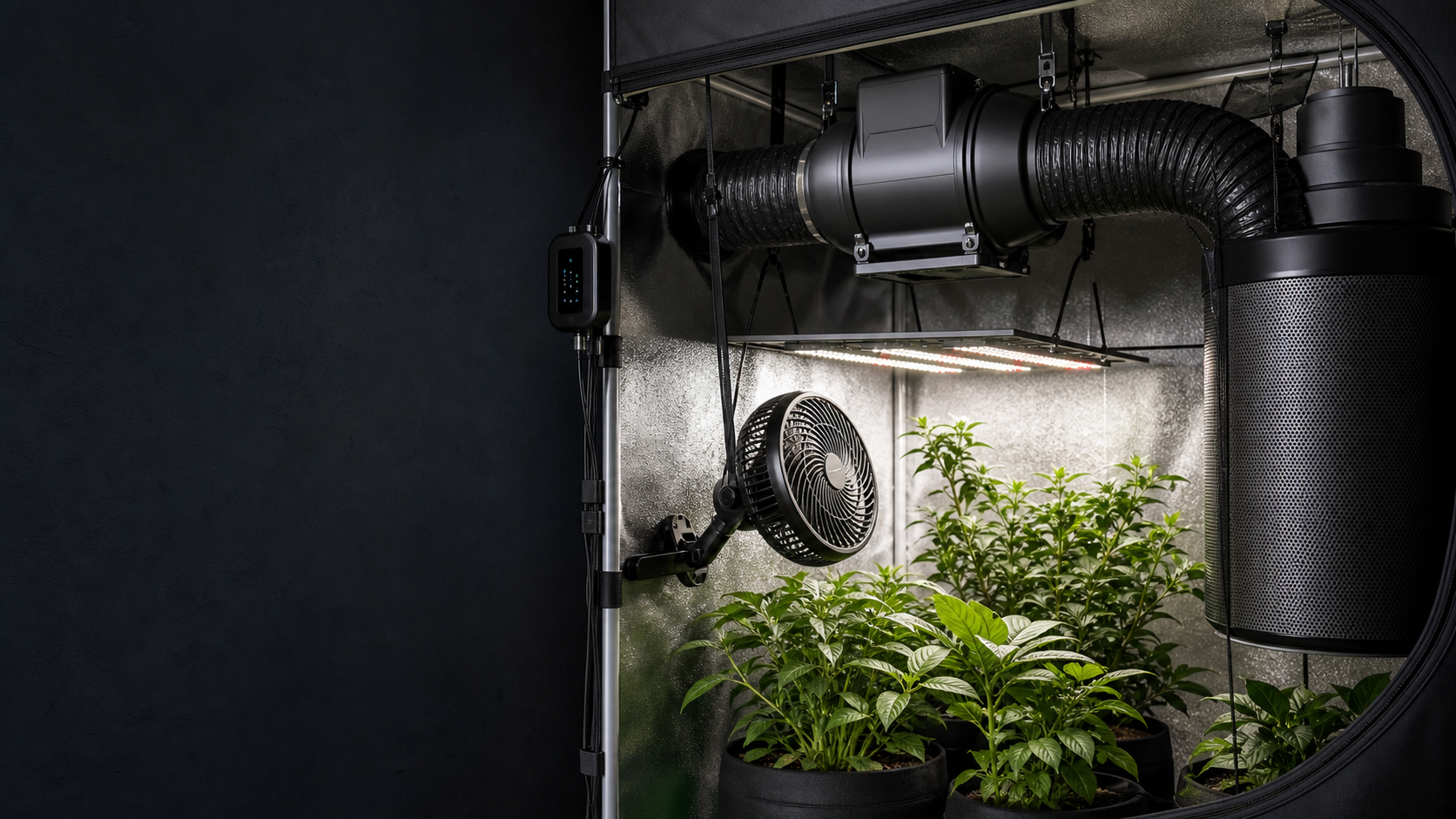 Indoor grow tent ventilation equipment